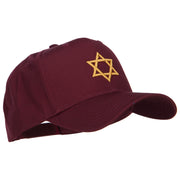 3D Star of David Embroidered Twill Cap