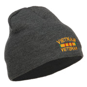 Vietnam Veteran Embroidered Short Beanie