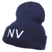 Nevada State NV Embroidered Cuff Beanie