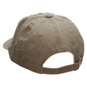 4 Sports Embroidered Unstructured Pigment Dyed Cotton Cap - Khaki OSFM