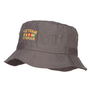 Vietnam Veteran Embroidered Bucket Hat