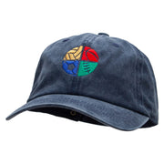 4 Sports Embroidered Unstructured Pigment Dyed Cotton Cap - Navy OSFM