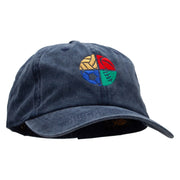 4 Sports Embroidered Unstructured Pigment Dyed Cotton Cap - Navy OSFM