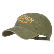 Vietnam Veteran Embroidered Washed Cap