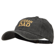 Veteran Dad Embroidered Washed Cotton Twill Cap