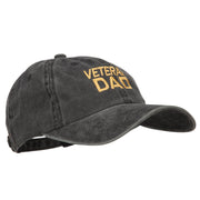 Veteran Dad Embroidered Washed Cotton Twill Cap