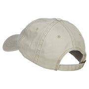 Love with Football Embroidered Washed Cotton Cap