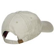 Love with Football Embroidered Washed Cotton Cap