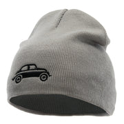 Classic VW Beetle Embroidered 8 Inch Knitted Short Beanie