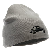 Classic VW Beetle Embroidered 8 Inch Knitted Short Beanie