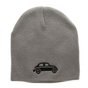 Classic VW Beetle Embroidered 8 Inch Knitted Short Beanie