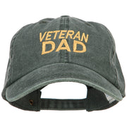 Veteran Dad Embroidered Washed Cotton Twill Cap