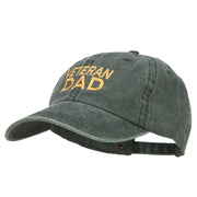 Veteran Dad Embroidered Washed Cotton Twill Cap