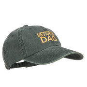 Veteran Dad Embroidered Washed Cotton Twill Cap