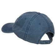 Love with Football Embroidered Washed Cotton Cap