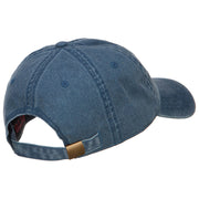 Love with Football Embroidered Washed Cotton Cap