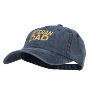 Veteran Dad Embroidered Washed Cotton Twill Cap