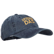 Veteran Dad Embroidered Washed Cotton Twill Cap