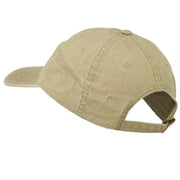 Vermont State Map Embroidered Washed Cotton Cap