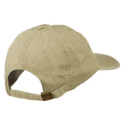 Vermont State Map Embroidered Washed Cotton Cap