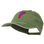 Vermont State Map Embroidered Washed Cotton Cap