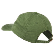 Vermont State Map Embroidered Washed Cotton Cap