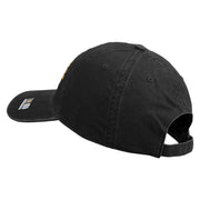 U.S. Army 32nd Infantry Brigade Embroidered Washed Solid Pigment Dyed Cotton Twill Brass Buckle Cap - Black OSFM