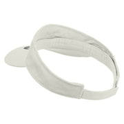 Mario Rainbow Star Embroidered Brushed Sports Visor - White OSFM