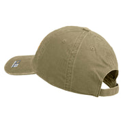 U.S. Army 32nd Infantry Brigade Embroidered Washed Solid Pigment Dyed Cotton Twill Brass Buckle Cap - Khaki OSFM