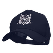 Owl Embroidered 5 Panel Pet Spun Mesh Cap