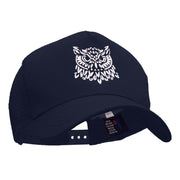 Owl Embroidered 5 Panel Pet Spun Mesh Cap