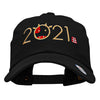 Numbered Lunar New Year Embroidered Unstructured Cotton Twill Washed Cap