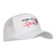 Bump Set Spike Volleyball Embroidered Mesh Cap