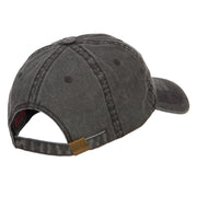 Navy Veteran Letters Embroidered Washed Cap