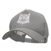 Owl Embroidered 5 Panel Pet Spun Mesh Cap