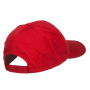 Wavy US American Flag Patched Cotton Cap