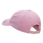 Happy Cat Head Embroidered Unstructured Cotton Twill Cap