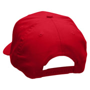 Coach Whistle Embroidered Solid Cotton Twill Pro Style Cap - Red OSFM