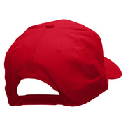 Coach Whistle Embroidered Solid Cotton Twill Pro Style Cap - Red OSFM