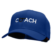 Coach Whistle Embroidered Solid Cotton Twill Pro Style Cap - Royal OSFM