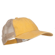 Washed Pigment Dyed Twill Trucker Cap