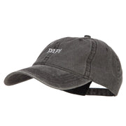 Papi Embroidered Washed Cap