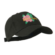 USA State Flower Washington Rhododendron Embroidered Cap