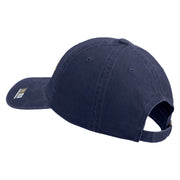 U.S. Army 33rd Infantry Brigade Combat Team Embroidered Washed Solid Pigment Dyed Cotton Twill Brass Buckle Cap - Navy OSFM