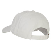 Hawaii with Map Outline Embroidered Washed Cotton Twill Cap