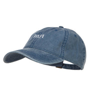 Papi Embroidered Washed Cap