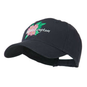 USA State Flower Washington Rhododendron Embroidered Cap