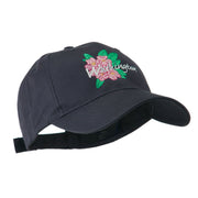 USA State Flower Washington Rhododendron Embroidered Cap