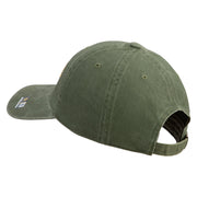U.S. Army 33rd Infantry Brigade Combat Team Embroidered Washed Solid Pigment Dyed Cotton Twill Brass Buckle Cap - Olive OSFM