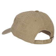 Hawaii with Map Outline Embroidered Washed Cotton Twill Cap